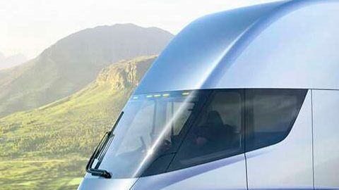 Tesla Semi. 
Crédito: Cortesía Tesla.