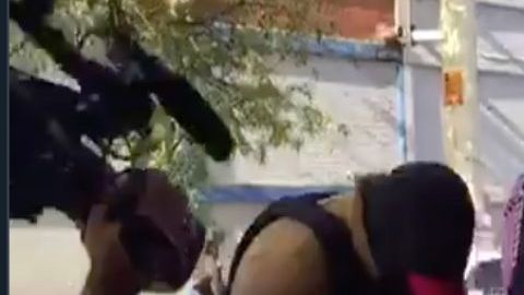 VIDEO: Denuncian infiltración del CJNG en protestas por asesinato de albañil en México