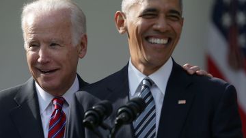 Barack Obama y Joe Biden en la Casa Blanca, el 9 de noviembre de 2016.