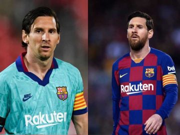 Las dos versiones de Leo Messi.