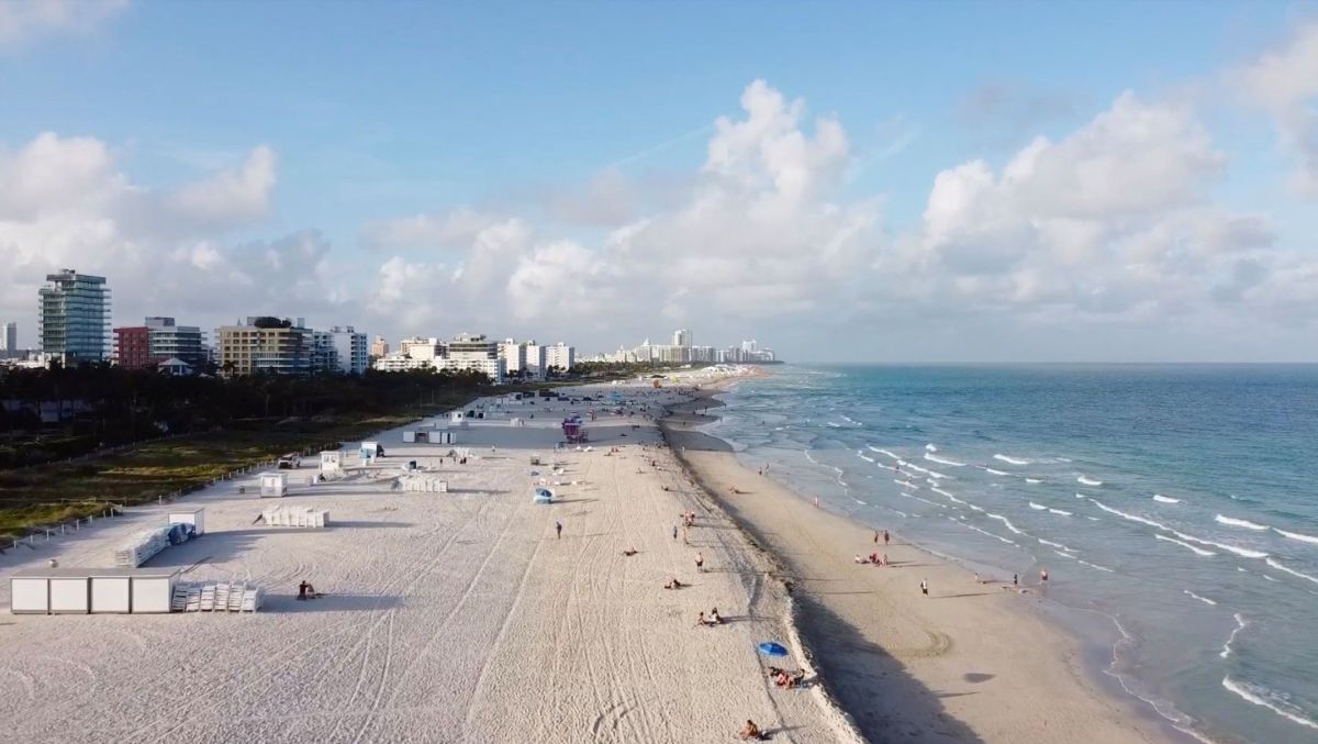 Imagen aérea de Miami Beach.