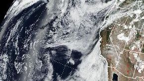 Columna de polvo del Sahara