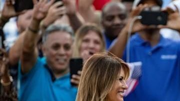 Donald y Melania Trump durante la celebración en la Casa Blanca.