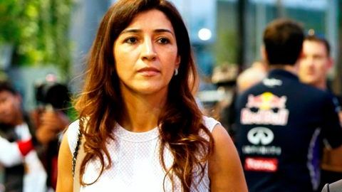 Bernie Ecclestone con su mujer, Fabiana Flosi.
