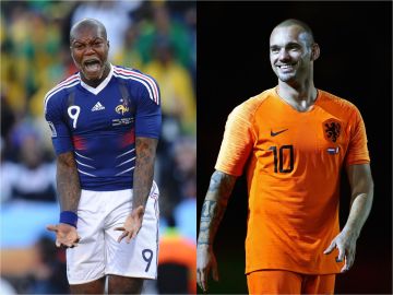Cissé y Sneijder fueron seleccionados de sus países.