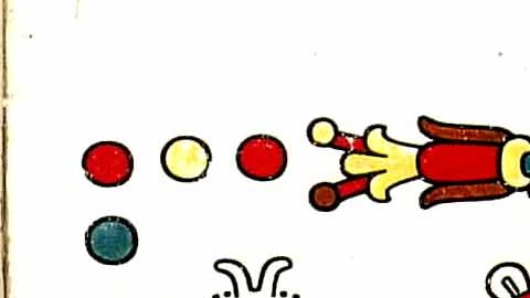 Diosa Mayáhuel con punzones en la mano y sentada sobre una tortuga (la tierra que surge del mar). A los lados se observan elementos relacionados a la obtención del aguamiel. Fuente: Codex Laud