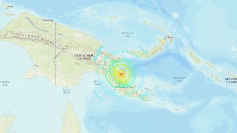 Terremoto en Papúa Nueva Guinea.