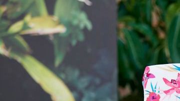 La modelo española Lucía Rivera en traje de baño.