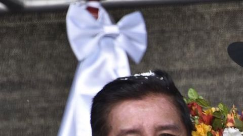 César Salinas a la izquierda, con su amigo Alejandro Domínguez, presidente de la Conmebol.