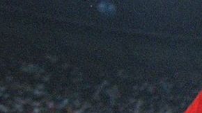 Hugo Sánchez en un partido con la Selección Mexicana.