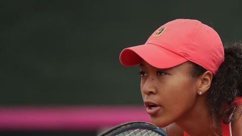 Naomi Osaka en un encuentro.