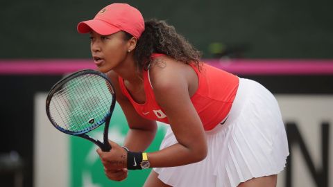 Naomi Osaka en un encuentro.