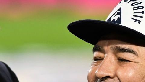 Maradona es el actual director técnico de Gimnasia y Esgrima La Plata.