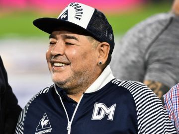 Maradona es el actual director técnico de Gimnasia y Esgrima La Plata.