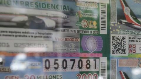 La Lotería Nacional informó que se retomó la rifa de un valor equivalente al avión presidencial.
