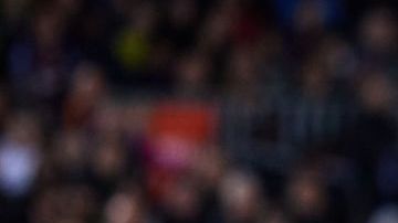 Lionel Messi en un partido con Barcelona.