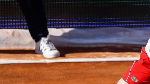 Novak Djokovic sobre la arcilla.