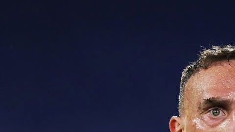 Franck Ribery en un partido con Fiorentina.