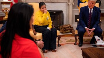 La familia de Vanessa Guillén se reunió con el presidente Donald Trump.