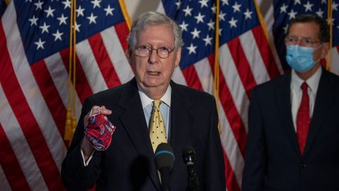 El líder del Senado, Mitch McConnell.