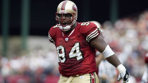 Dana Stubblefield en su etapa con los 49's de San Francisco.