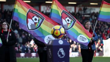 La Premier League reconoció a la comunidad LGBT en un encuentro del Bournemouth.