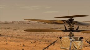 El Ingenuity utilizará energía solar para recargar sus baterías.