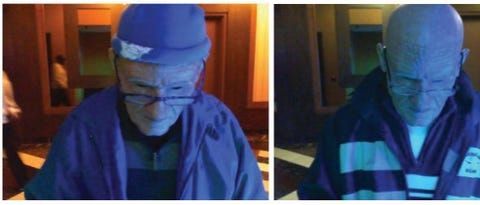 Las cámaras lo captaron disfrazado