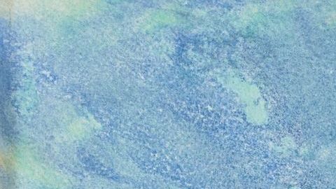 Ilustración de un ángel vestido de azul.