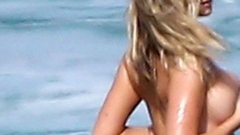 Las aguas de Aruba gozaron con Kate Upton.