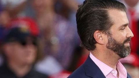 Trump Jr. y Kimberly Guilfoyle en Pensilvania, mayo 2019