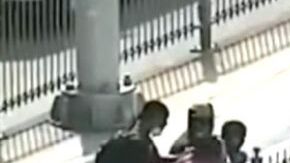 Parte de los enfrentamientos en el puente