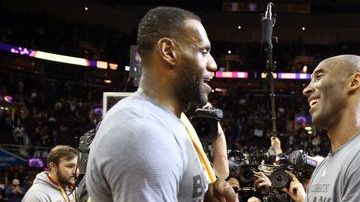 Dos estrellas de la NBA, Kobe Bryant y LeBron James se enfrentaron por última vez en Cleveland.