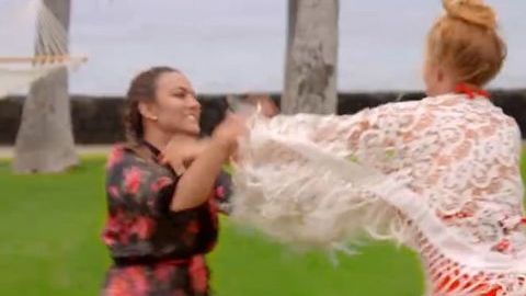 Mayeli Rivera y Sissi Fleitas tienen un enfrentamiento durante 4ta temporada de "Rica Famosa Latina".