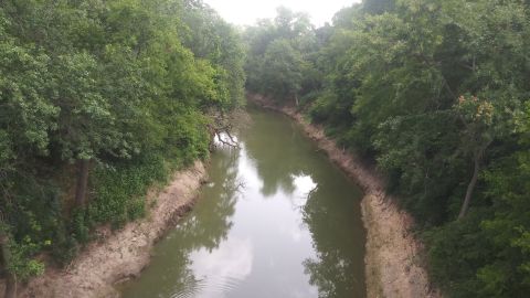 El río Leon donde buscan a Vanessa Guillén.