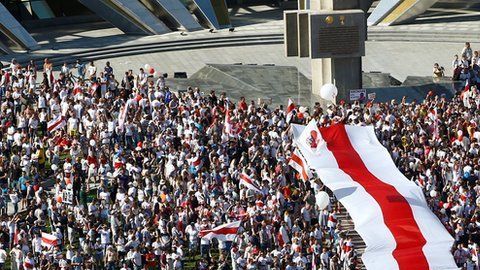 Protestas en Bielorrusia.
