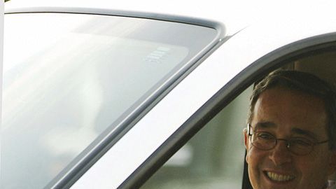 Alvaro Uribe y George W. Bush,