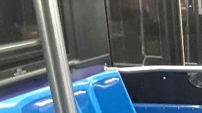 Buses vacíos en el pico de la pandemia
