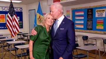 Joe Biden también elogió a su esposa.