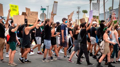 Protestas contra el racismo en Miami.