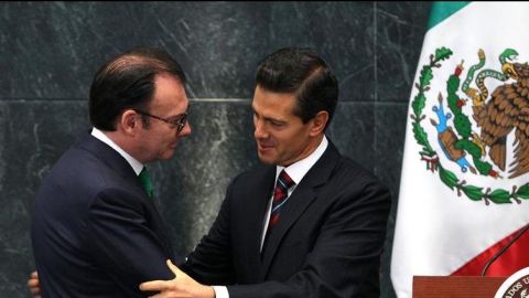 Luis Videgaray y Enrique Peña Nieto.