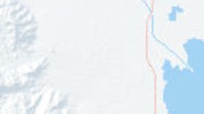 El mapa muestra el enjambre de sismos de Bombay Beach en el Mar de Salton al 10 de agosto de 2020.