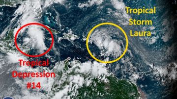 Pocas veces dos tormentas llegan al Golfo de México al mismo tiempo.