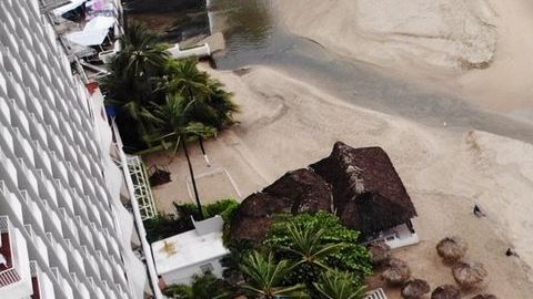 Captan aguas residuales en Acapulco.