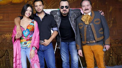 Angela Aguilar, Leonardo Aguilar, Pepe Aguilar y Antonio Aguilar Jr.