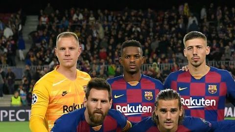 El plantel del Barcelona de la Temporada 2019-20.