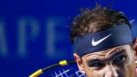 Rafael Nadal durante un partido.