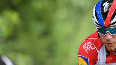 Fabio Jakobsen en su bicicleta.