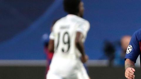 Lionel Messi durante la derrota de 2-8 ante el Bayern Munich.