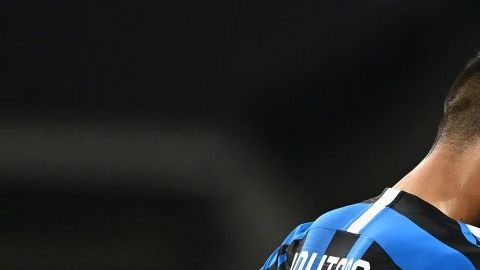 Lautaro Martínez en la final de la UEFA Europa League.